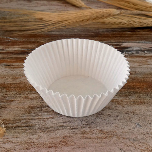 cápsula de papel blanca