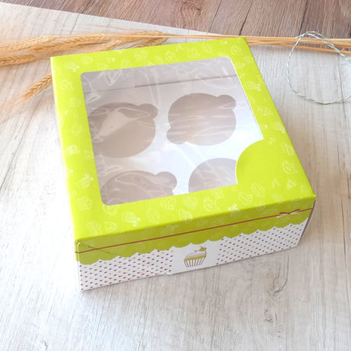 Caja cupcakes vede de 4 unidades